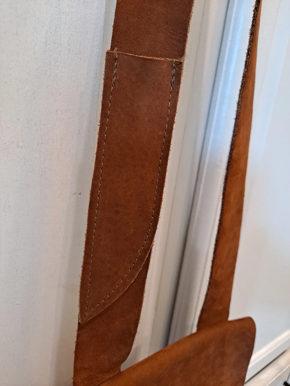 Artisan Brown Rustic Leather Handcrafted Messenger Bag Boho Saddlebag